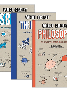 英文原版 What About系列3册 精装 关于宇宙/科学/哲学 儿童科普百科 英文版 进口英语原版书籍