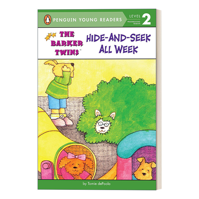 巴克双胞胎系列 英文原版 Hide-and-Seek All Week The Barker Twins 一周都在捉迷藏 企鹅青少分级阅读2级 英文版 进口英语书籍