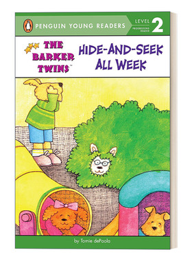 巴克双胞胎系列 英文原版 Hide-and-Seek All Week The Barker Twins 一周都在捉迷藏 企鹅青少分级阅读2级 英文版 进口英语书籍