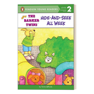 and 进口英语书籍 英文版 Barker 英文原版 Hide Twins All Seek 企鹅青少分级阅读2级 巴克双胞胎系列 Week 一周都在捉迷藏 The