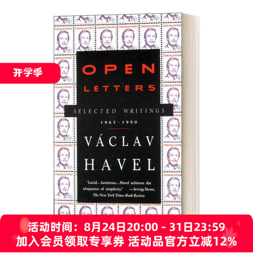 英文原版 Open Letters Selected Writings 1965-1990 公开信 Vaclav Havel 瓦茨拉夫·哈维尔文选 英文版 进口英语原版书籍