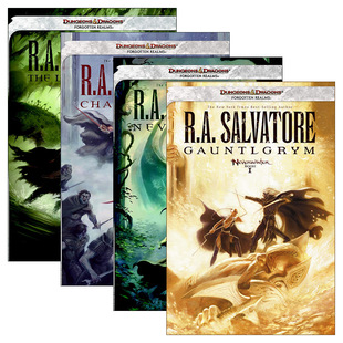 Drizzt Book 小说 英文版 书籍 英文原版 最后心结 Neverwinter Legend 无冬城系列4册 龙与地下城 Saga 进口英语原版 无冬森林