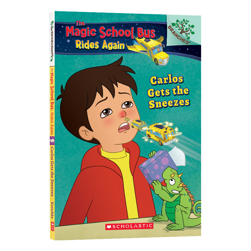 神奇校车 英文原版 The Magic School Bus Rides Again #3 Carlos Gets Sneezes 儿童绘本故事书 英文版