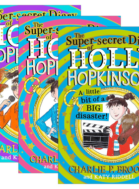 英文原版 Holly Hopkinson 霍莉的超级秘密日记1-3册 青少年幽默插画故事书 英文版 进口英语原版书籍
