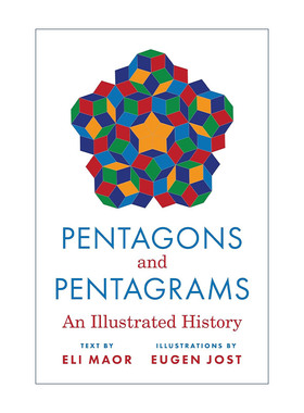英文原版 Pentagons and Pentagrams 五角形与五角星形 图解历史 e的故事作者Eli Maor 精装英文版 进口英语原版书籍