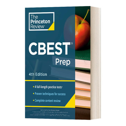 英文原版 Princeton Review CBEST Prep 4th Edition 普林斯顿评论CBEST大学预科备考 第4版 英文版 进口英语原版书籍