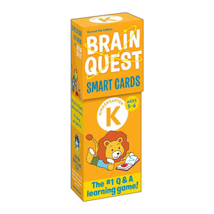 英文原版 Brain Quest Kindergarten Smart Cards 大脑任务智力开发卡 幼儿园 新版 英文版 进口英语原版书籍