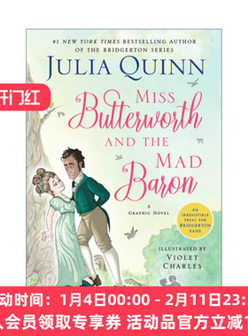 英文原版 Miss Butterworth and the Mad Baron 布里奇顿家族系列人物巴特沃斯小姐和疯狂男爵漫画小说 英文版 进口英语原版书籍