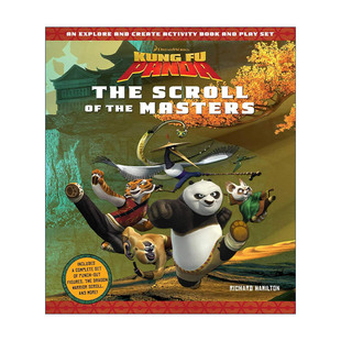 the Masters Kung Panda 英文版 书籍 英文原版 活动书 Scroll 大师卷轴 功夫熊猫 进口英语原版 精装