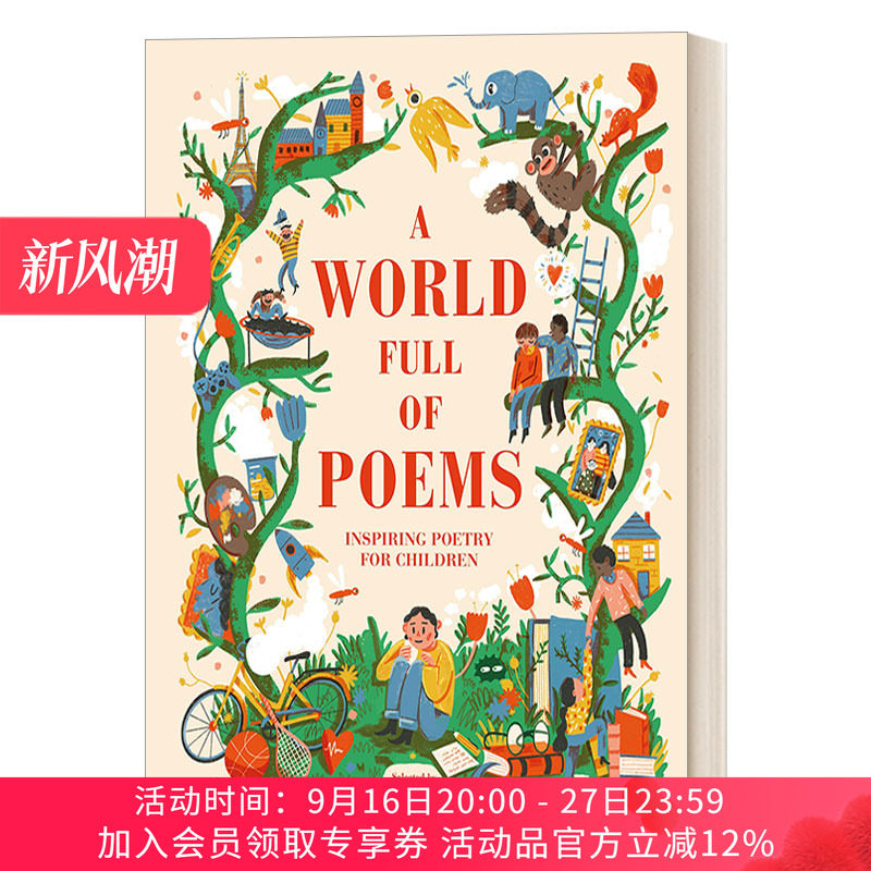 英文原版 A World Full of Poems 全球的诗句 儿童诗歌韵律启蒙插图文学 DK出版 美版 精装 7-9岁 英文版 进口英语原版书籍