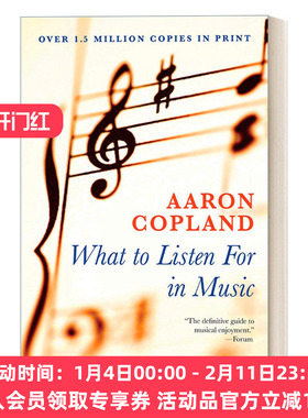 如何听懂音乐 英文原版 What to Listen for in Music Aaron Copland获1967年奥斯卡配乐奖 英文版 进口英语原版书籍