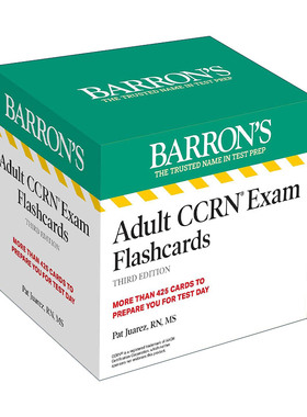 英文原版 Adult CCRN Exam Flashcard 巴朗 成人临终关怀护理注册护士考试闪卡 第3版 英文版 进口英语原版书籍