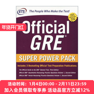 英文原版 Official GRE Super Power Pack 美国研究生入学考试考试指南3本套装 英文版 进口英语原版书籍