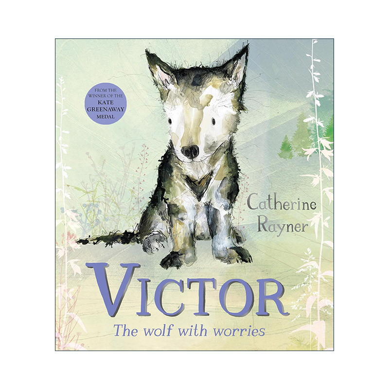 英文原版 Victor the Wolf with Worries 忧心忡忡的小狼维克多 凯特·格林纳威奖得主Catherine Rayner 儿童动物故事绘本 英文版