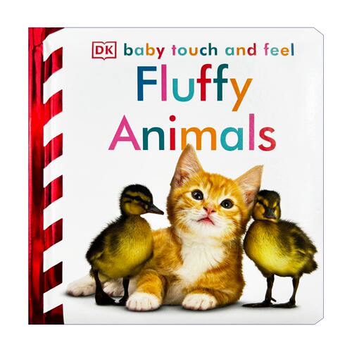 DK毛茸茸的动物 英文原版绘本 Baby Touch and Feel Fluffy Animals 英文版儿童英语启蒙纸板书 触摸书 进口原版亲子阅读书籍