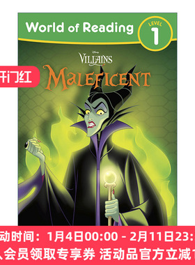 迪士尼阅读世界分级读物 英文原版 World of Reading: Maleficent 英文版 进口英语原版书籍