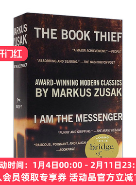 偷书贼  英文原版 The Book Thief I Am the Messenger Paperback Boxed Set 传信人 两册盒装套装 Markus Zusak 进口英语原版书籍