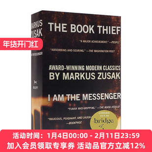 偷书贼 英文原版 The Book Thief I Am the Messenger Paperback Boxed Set 传信人 两册盒装套装 Markus Zusak 进口英语原版书籍