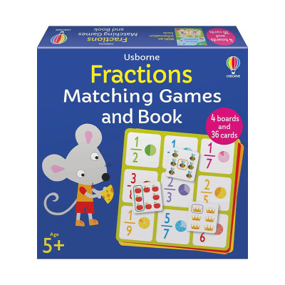 英文原版 Fractions Matching Games and Book 尤斯伯恩 除法游戏套盒 儿童益智游戏 英文版 进口英语原版书籍