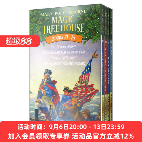 神奇树屋21-24册盒装英文原版