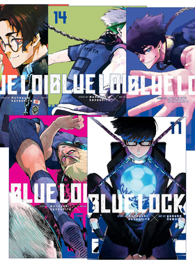 英文原版 Blue Lock 蓝色监狱系列11-15册 同名日本动漫 足球体育漫画 Muneyuki Kaneshiro野村优介 英文版 进口英语原版书籍