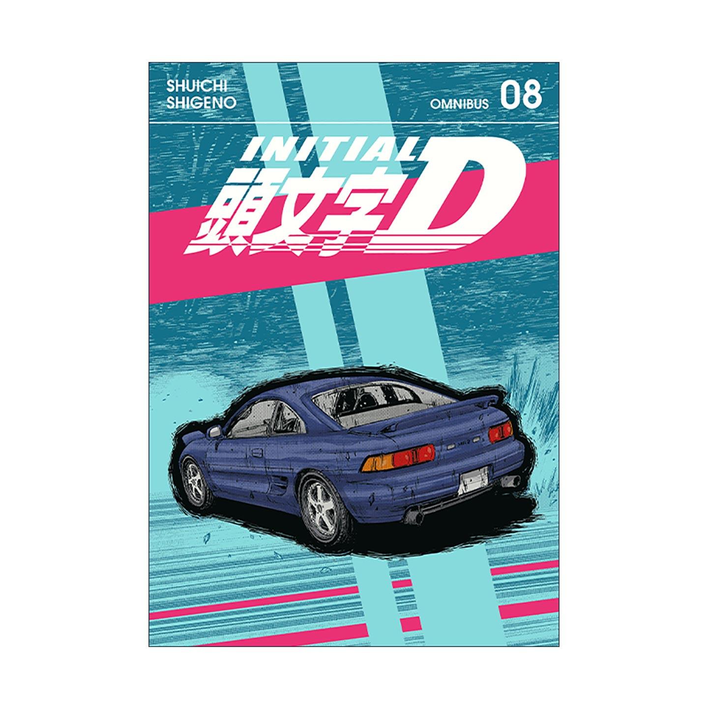 英文原版 Initial D Omnibus 8 头文字D 精选集 卷八 讲谈社漫画 重野秀一 英文版 进口英语原版书籍