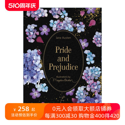 英文原版 Pride and Prejudice 傲慢与偏见 精装收藏 彩色插图版 插画师荷兰水彩画家Marjolein Bastin 英文版 进口英语原版书籍