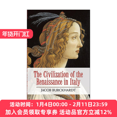 英文原版 The Civilization of the Renaissance in Italy 意大利文艺复兴时期的文化 Jacob Burckhardt雅各布·布克哈特 英文版