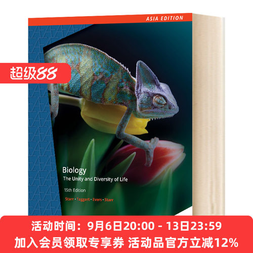 英文原版 Biology The Unity and Diversity of Life 生物学 生命的统一性与多样性 第15版 英文版 进口英语原版书籍
