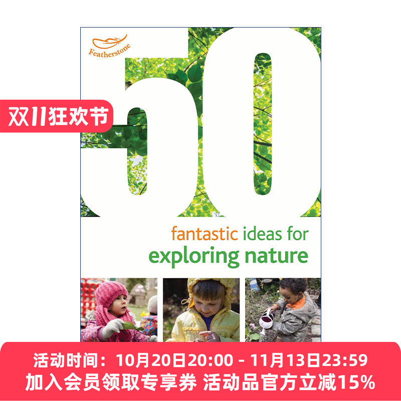 50个教孩子体验大自然的奇思妙想 英文原版 50 Fantastic Ideas for Exploring Nature 0-5岁孩子启蒙 英文版 进口英语原版书籍