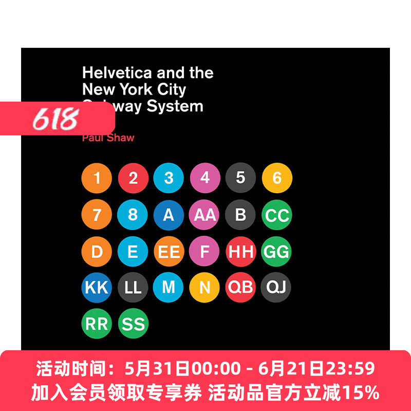 英文原版 Helvetica and the New York City Subway System Helvetica和纽约地铁系统的故事 字体设计艺术 精装 英文版 进口书籍