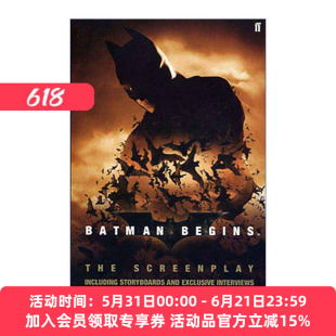 蝙蝠侠  英文原版 Batman Begins: The Screenplay: Including Storyboards and Exclusive Interviews 侠影之谜剧本 含分镜和独家