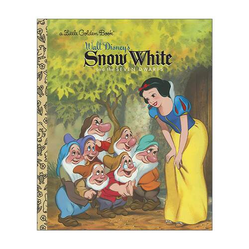 英文原版 Snow White and the Seven Dwarfs Disney Classic Little Golden Book 白雪公主和七个小矮人 迪士尼经典 兰登书屋精装