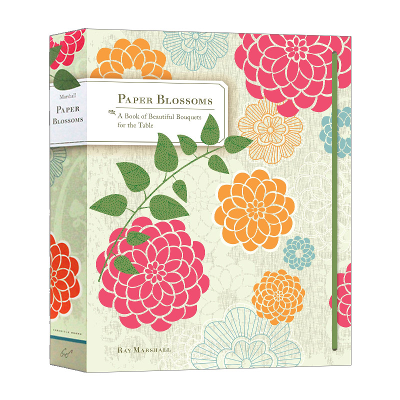 纸花艺术设计立体书 英文原版 Paper Blossoms A Pop-up Book 立体工艺艺术书 精装 英文版 进口英语原版书籍