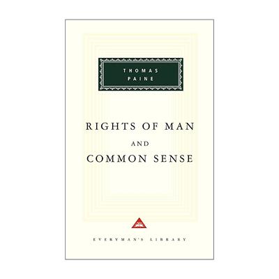 英文原版 The Rights Of Man And Common Sense 托马斯·潘恩政治著作合集 人的权利 常识 Everyman精装收藏版 进口英语原版书籍