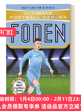 英文原版 Foden 超级足球明星人物传记 菲尔 福登 Ultimate Football Heroes 英文版 进口英语原版书籍