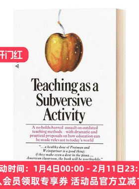 华研原版 Teaching As a Subversive Activity 英文原版 颠覆式活动教学 英文版 进口英语书籍