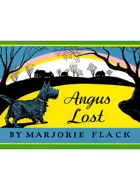 安格斯迷路了  英文原版绘本 Angus Lost 安格斯系列 儿童绘本 凯迪克奖得主Marjorie Flack 英文版 进口英语原版书籍