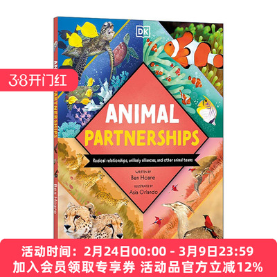 英文原版 Animal Partnerships 动物伙伴关系 联盟 团队 DK科普百科读物精装 英文版 进口英语原版书籍