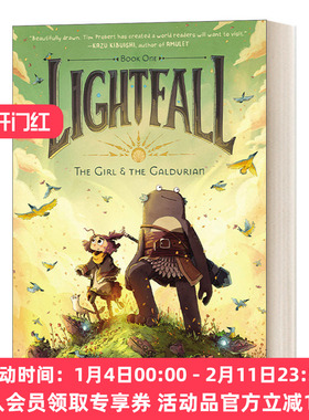 英文原版 Lightfall 1 The Girl and the Galdurian  光陨1 少女与加杜里安 全彩漫画小说 英文版 进口英语原版书籍