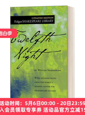 英文原版 Twelfth Night 第十二夜 福尔杰莎士比亚图书馆系列 Folger Library Shakespeare 英文版 进口英语原版书籍