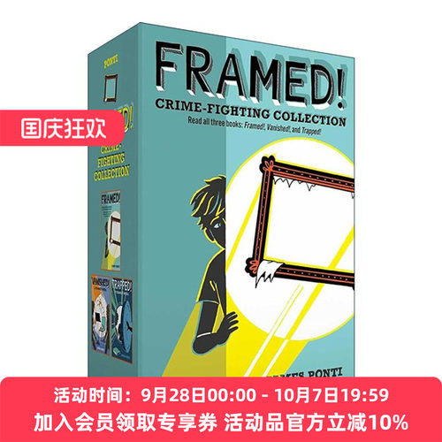英文原版 Framed Crime-Fighting Collection 打击犯罪1-3册盒装 青少年推理侦探小说 城市间谍同作者 英文版 进口英语原版书籍
