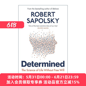 英文原版 Determined 注定 没有自由意志的生命科学 罗伯特·萨波斯基 英文版 进口英语原版书籍