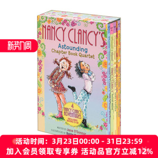 Nancy Astounding 南希4册 Fancy 英文版 书籍 漂亮 初级章节桥梁书 Clancy 英文原版 Book Chapter 进口英语原版 Quartet
