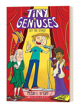 袖珍天才2 英文原版 Set the Stage 搭建舞台 Tiny Geniuses #2 青少年儿童英语课外阅读桥梁章节小说奇幻故事 英文版 进口书籍