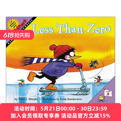 英文原版 Mathstart Level 3 Less Than Zero 数学启蒙绘本3级 英文版 进口英语原版书籍