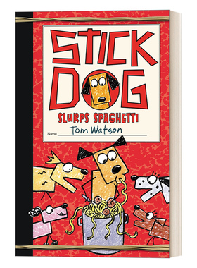 英文原版 Stick Dog 6 Stick Dog Slurps Spaghetti 史迪狗6 英文版 进口英语原版书籍