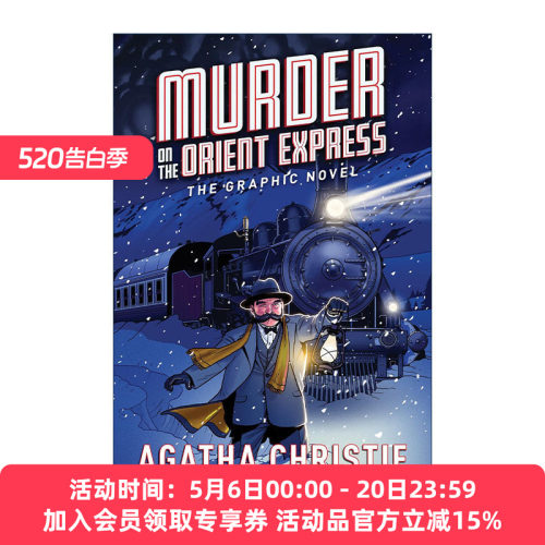 英文原版 Murder on the Orient Express 东方列车谋杀案 漫画版 阿加莎 大侦探波洛 英文版 进口英语原版书籍
