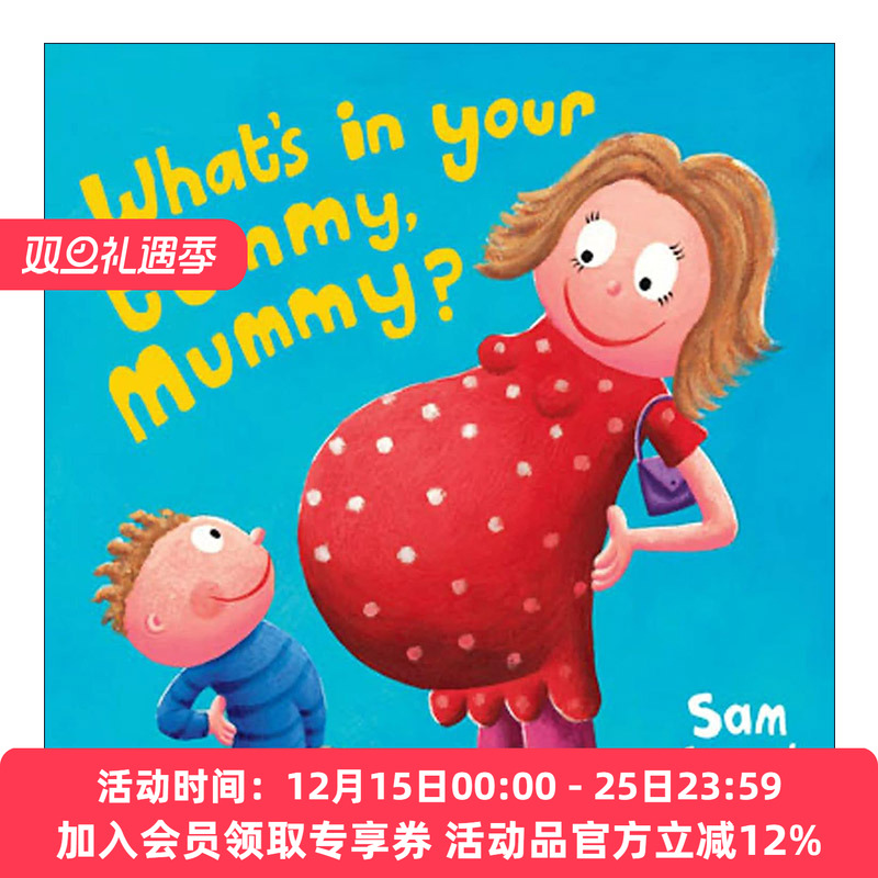 妈妈的肚子里是什么 英文原版 What's in Your Tummy Mummy 和孩子一起迎接新生命的到来 儿童亲情绘本 英文版 进口英语原版书籍