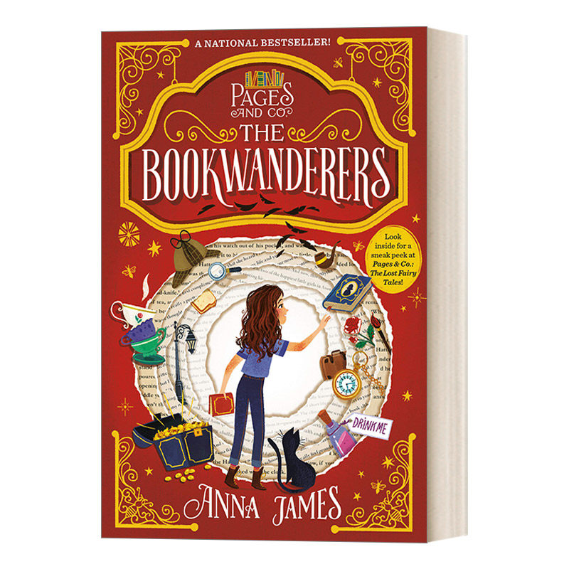 英文原版 Pages& Co. 01 The Bookwanderers穿梭童话故事集1儿童奇幻小说美国国家畅销书作家Anna James